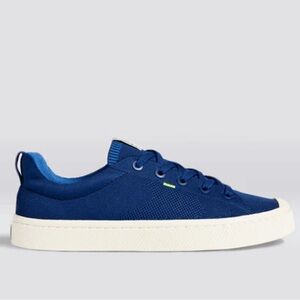 CARIUMA 12 IBI Low Mineral Blue Knit Bamboo Sneakers